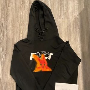 Off White Slim Fit Pivot Fish Hoodie